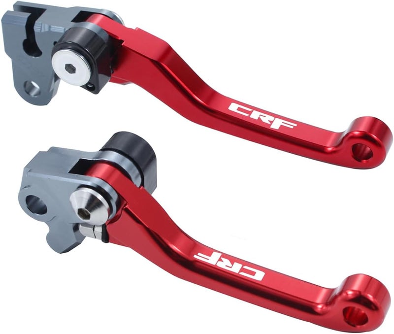 GWH Motorcycle CNC Aluminum Billet Foldable Brake Clutch Lever Handle Levers for CRF150F CRF230F 03-20 CRF250F 19-22 CRF 230F 230 F 150F 150 250 250F Dirt Pit Bike Motorbike - Image 1